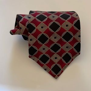 Zylos George Machado Vintage Red and Black Tie